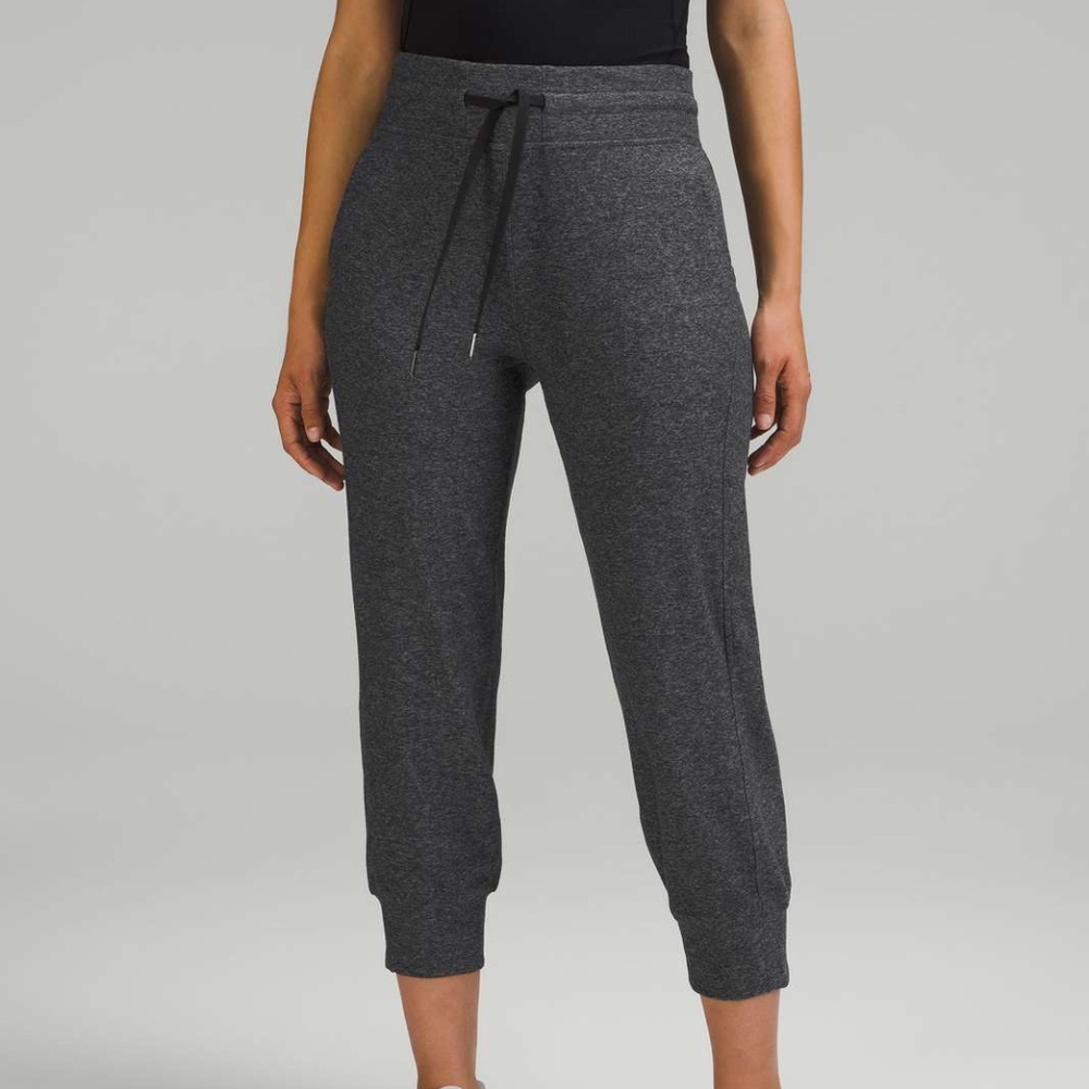 Lululemon Ready to Rulu High-Rise Cropped Jogger Heathered Raceway Grey / Black